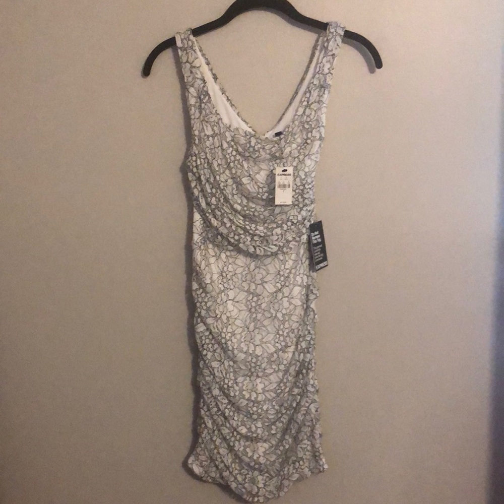 Size 2 NWT Black and White Dress